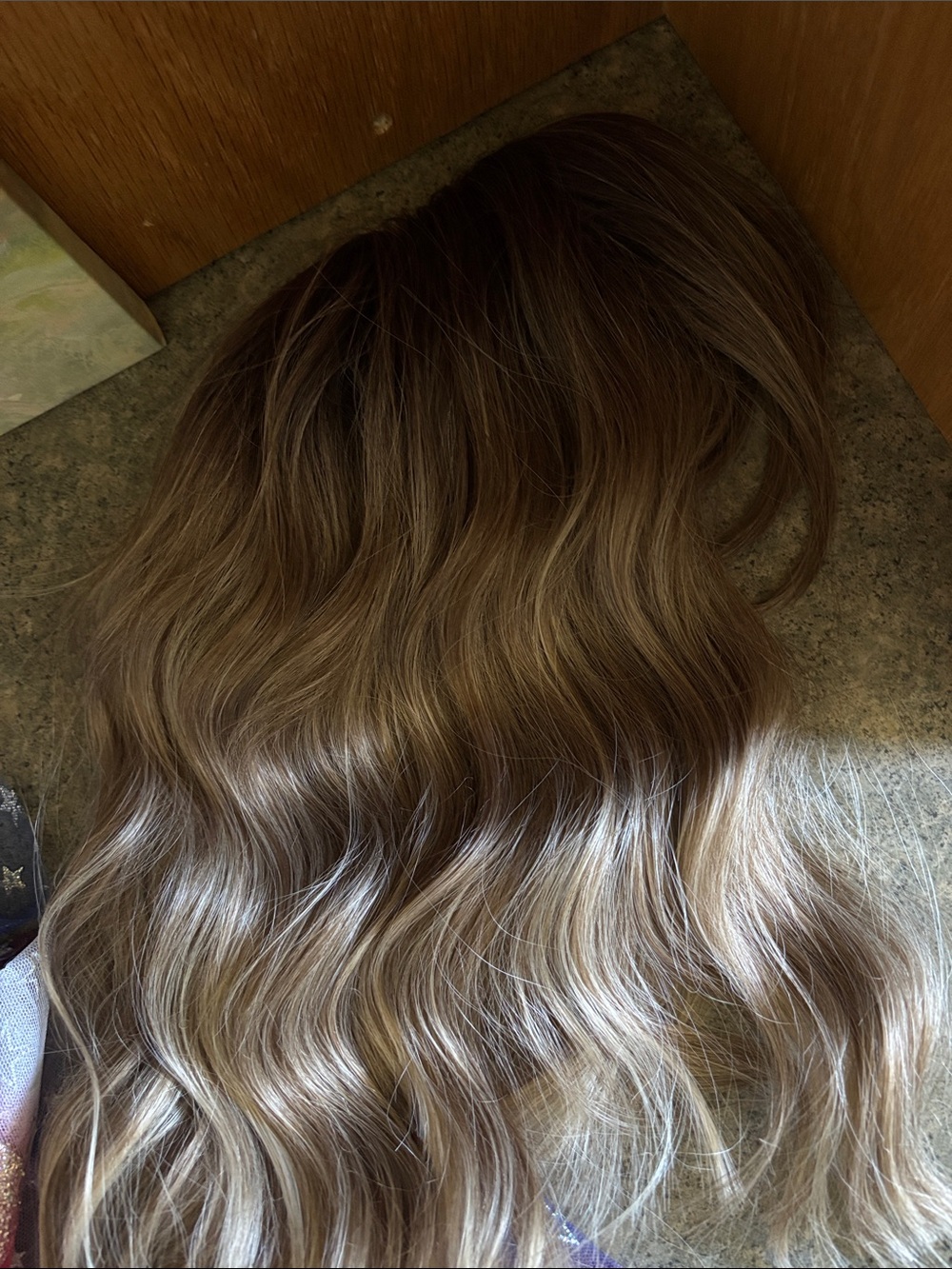 Ombré rooted hair topper - Picture 7 of 7